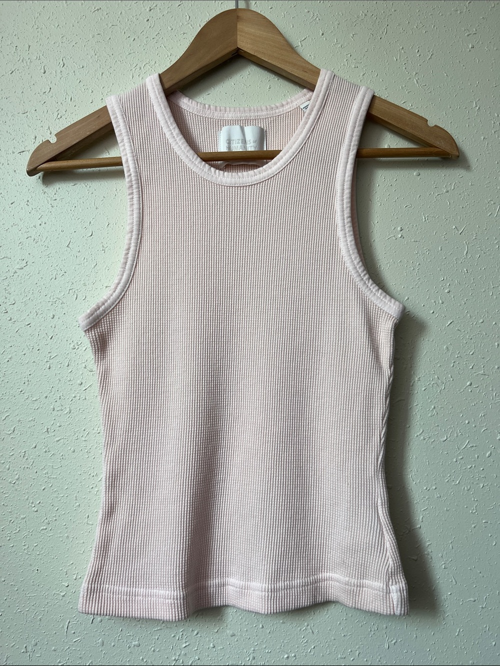 New Citizens Of Humanity Inez Waffle Tank in OD Size S